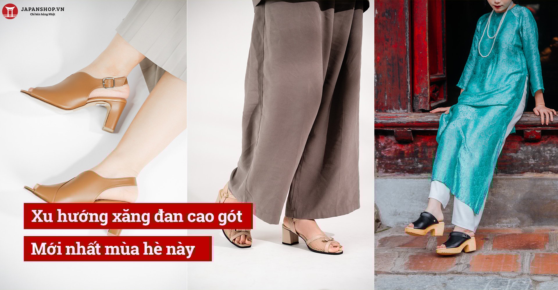Xu hướng xăng đan cao gót mới nhất mùa hè này