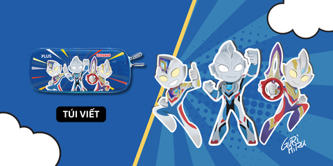 Cú gật đầu của ULTRAMAN đã mang tới bộ văn phòng phẩm PLUS giao diện mới | ULTRAMAN x PLUS VIETNAM