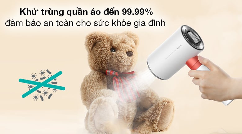 Bàn ủi hơi nước cầm tay DEERMA HS218 - Khả năng khử trùng đến 99.99%, chăm sóc sức khỏe gia đình tốt hơn Bàn ủi hơi nước cầm tay DEERMA HS218 - Khả năng khử trùng đến 99.99%, chăm sóc sức khỏe gia đình tốt hơn