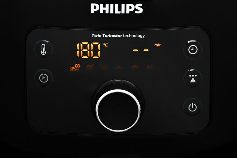 Điều khiển nút nhấn điện tử, núm vặn - Nồi chiên không dầu Philips HD9650 Điều khiển nút nhấn điện tử, núm vặn - Nồi chiên không dầu Philips HD9650