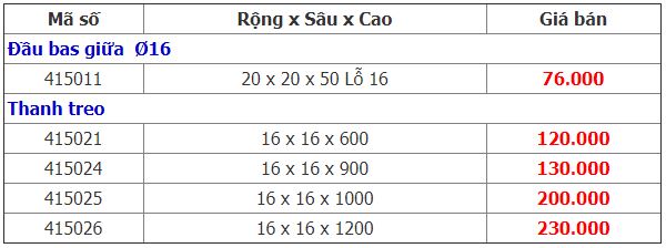Äầu bas giữa, thanh treo