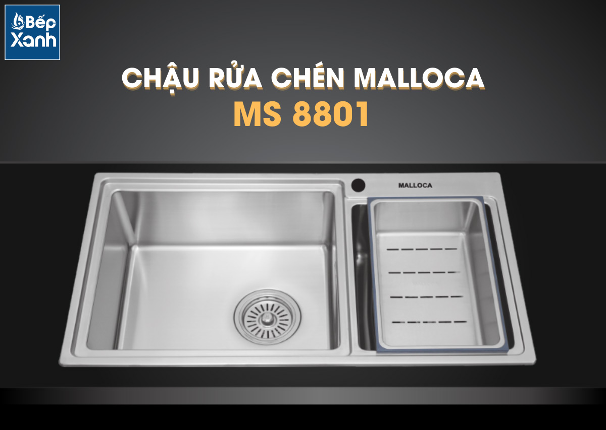 Chậu rửa chén Malloca MS 8801 Chậu rửa chén Malloca MS 8801