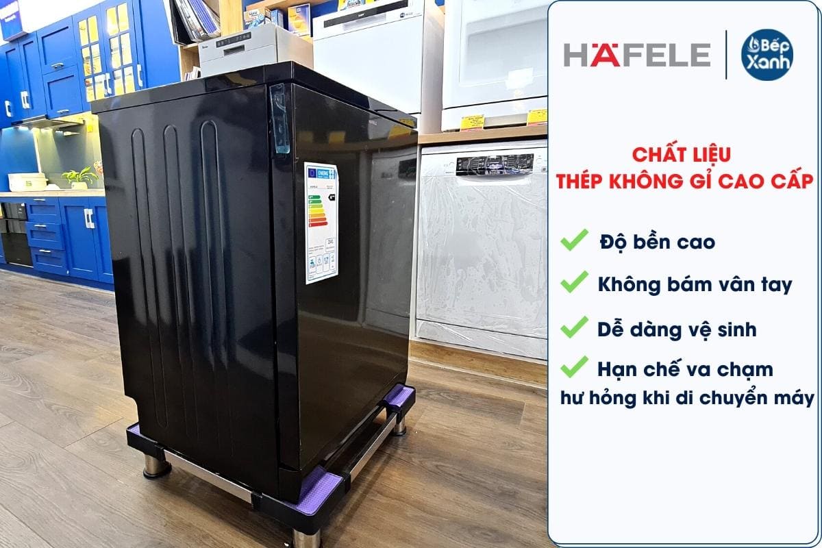 Máy rửa chén HDW-F60F hoàn thiện tốt từ thép không gỉ