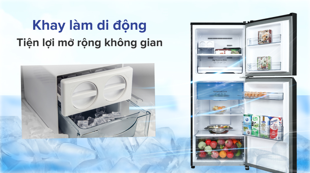 Tủ lạnh Panasonic Inverter 268 lít NR-TV301VGMV - Khay đá di động Tủ lạnh Panasonic Inverter 268 lít NR-TV301VGMV - Khay đá di động