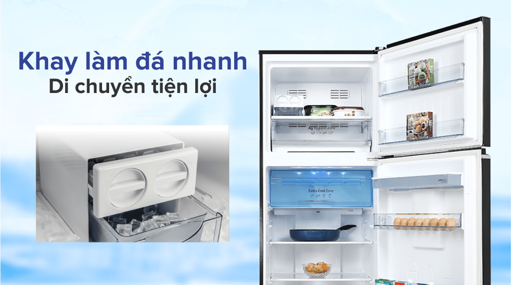 Tủ lạnh Panasonic Inverter 405 lít NR-TX461GPKV - Tốc độ làm đá nhanh Tủ lạnh Panasonic Inverter 405 lít NR-TX461GPKV - Tốc độ làm đá nhanh