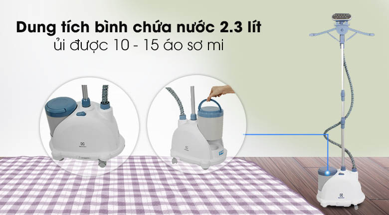 Dung tích của Bàn ủi hơi nước Electrolux E5GS1-55DB Dung tích của Bàn ủi hơi nước Electrolux E5GS1-55DB