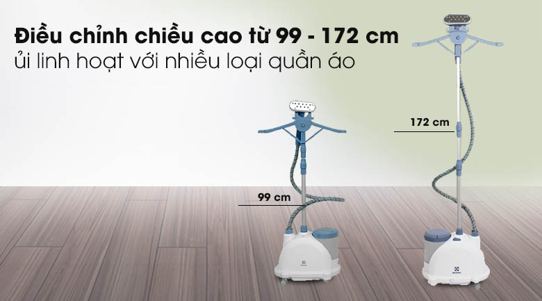 Điều chỉnh chiều cao linh hoạt của bàn ủi Bàn ủi hơi nước Electrolux E5GS1-55DB Điều chỉnh chiều cao linh hoạt của bàn ủi Bàn ủi hơi nước Electrolux E5GS1-55DB