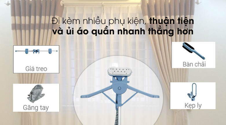 Phụ kiện đi kèm của Bàn ủi hơi nước Electrolux E5GS1-55DB Phụ kiện đi kèm của Bàn ủi hơi nước Electrolux E5GS1-55DB