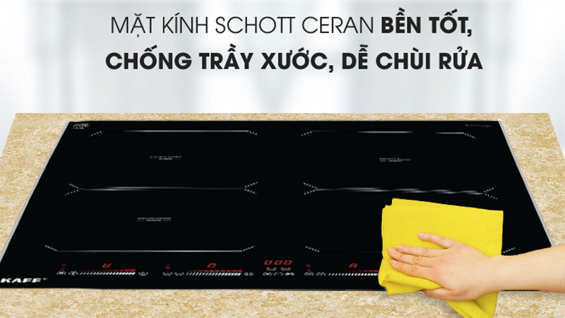 Mặt kính của Bếp 4 điện từ Kaff KF-HGEM919