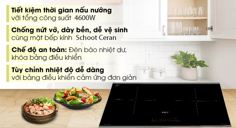 Bếp điện từ đôi Kaff KF-HMG5II