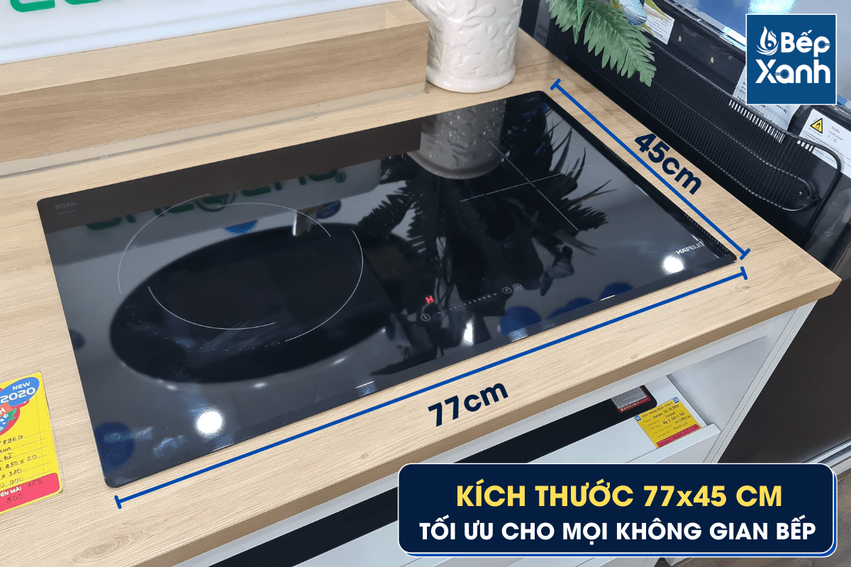 Kích thước bếp 2 vùng nấu Hafele HC-M772D