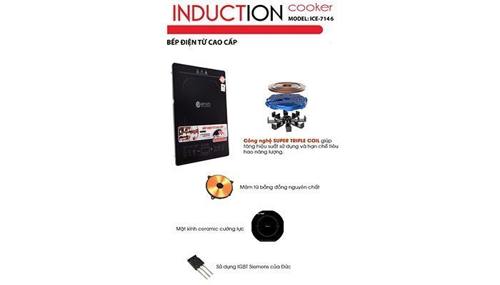 Bếp điện từ Elmich ICE-7146 chi tiết