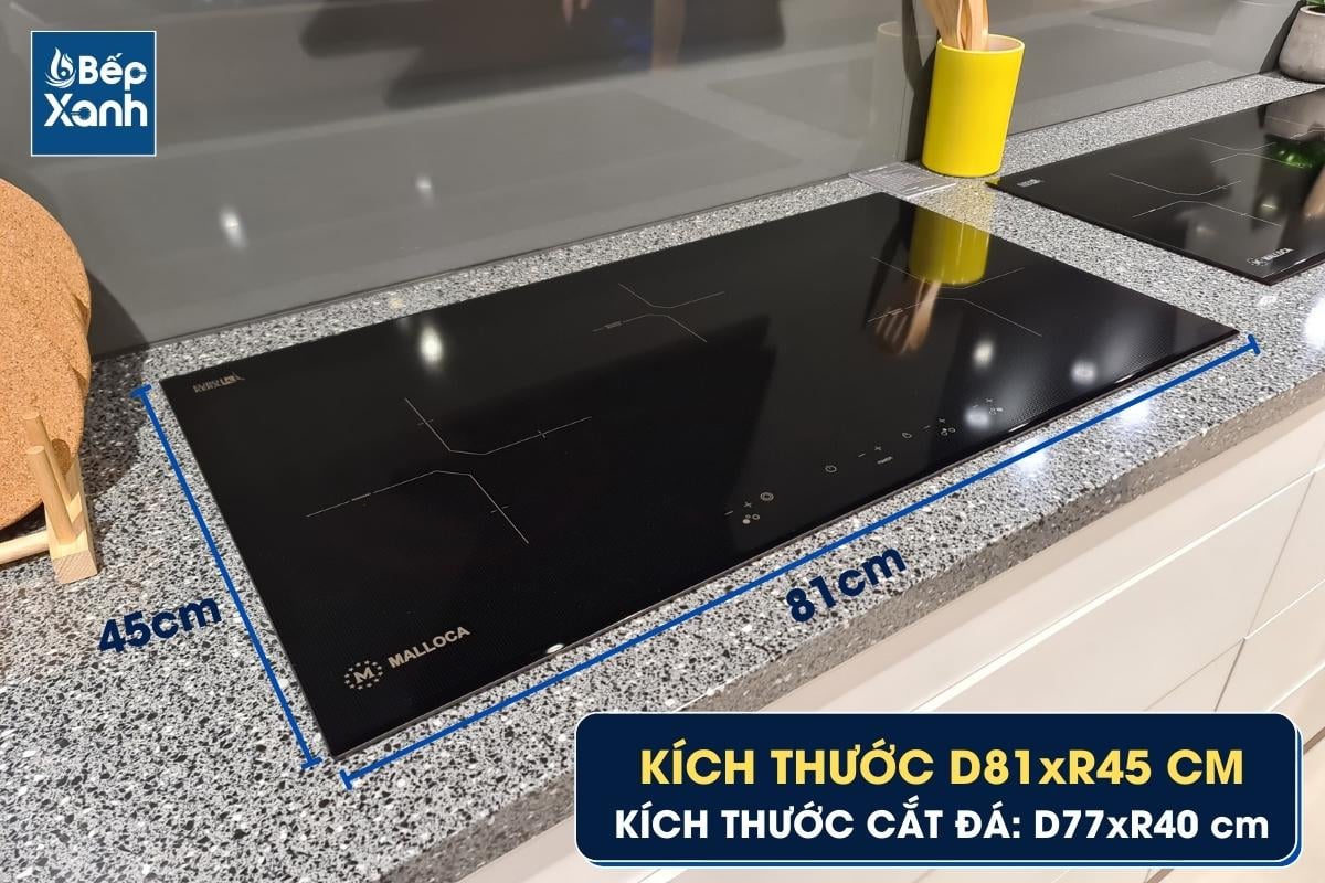 Kích thước bếp điện từ Malloca MH-03IR N