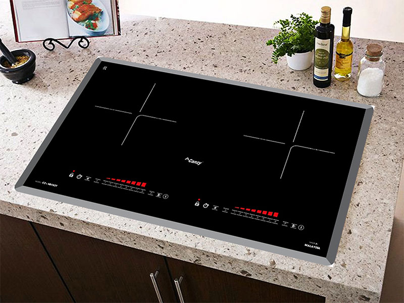 Bếp đôi từ Canzy CZ-MIX82T với thiết kế lắp âm hiện đại