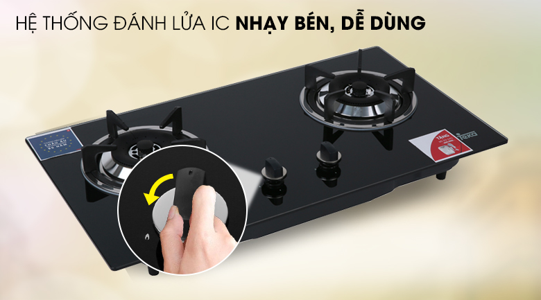 Đánh lửa nhạy bén - Bếp gas âm TEKA GS 73 AI AL 2TR Đánh lửa nhạy bén - Bếp gas âm TEKA GS 73 AI AL 2TR