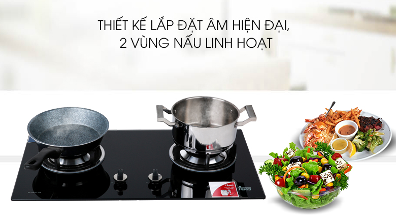 Bếp âm sang trọng - Bếp gas âm TEKA GS 73 AI AL 2TR Bếp âm sang trọng - Bếp gas âm TEKA GS 73 AI AL 2TR