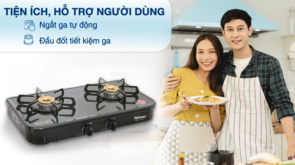 Tiện ích - Bếp ga đôi Paloma PA-J51CE Tiện ích - Bếp ga đôi Paloma PA-J51CE