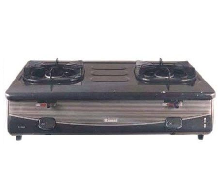 Mặt và thân bếp Rinnai R-2VA(G) được làm bằng thép tráng men