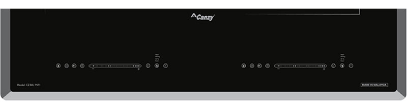 Bảng điêu khiển của bếp từ đôi Canzy CZ-ML757I
