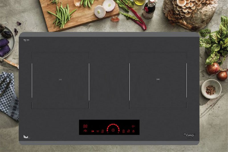Bếp từ đôi Canzy CZ-ML759 với thiết kế lắp âm hiện đại