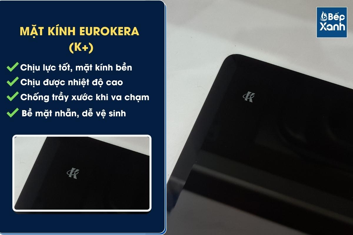 Mặt kính Eurokera bền đẹp