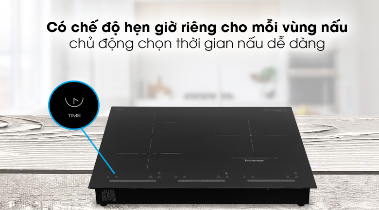 Bếp từ hồng ngoại ba vùng nấu Junger CEJ-300-IIF - Chức năng hẹn giờ Bếp từ hồng ngoại ba vùng nấu Junger CEJ-300-IIF - Chức năng hẹn giờ