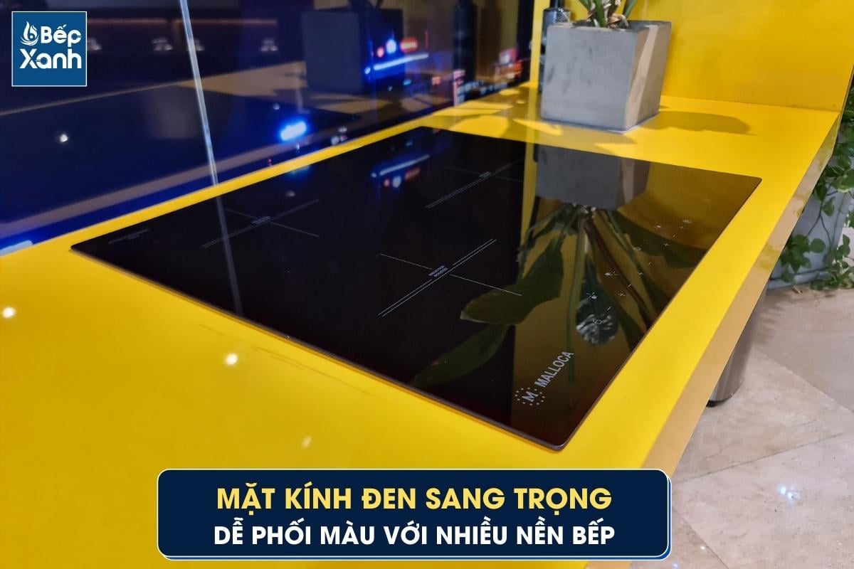 Mặt kính đen dễ phối màu