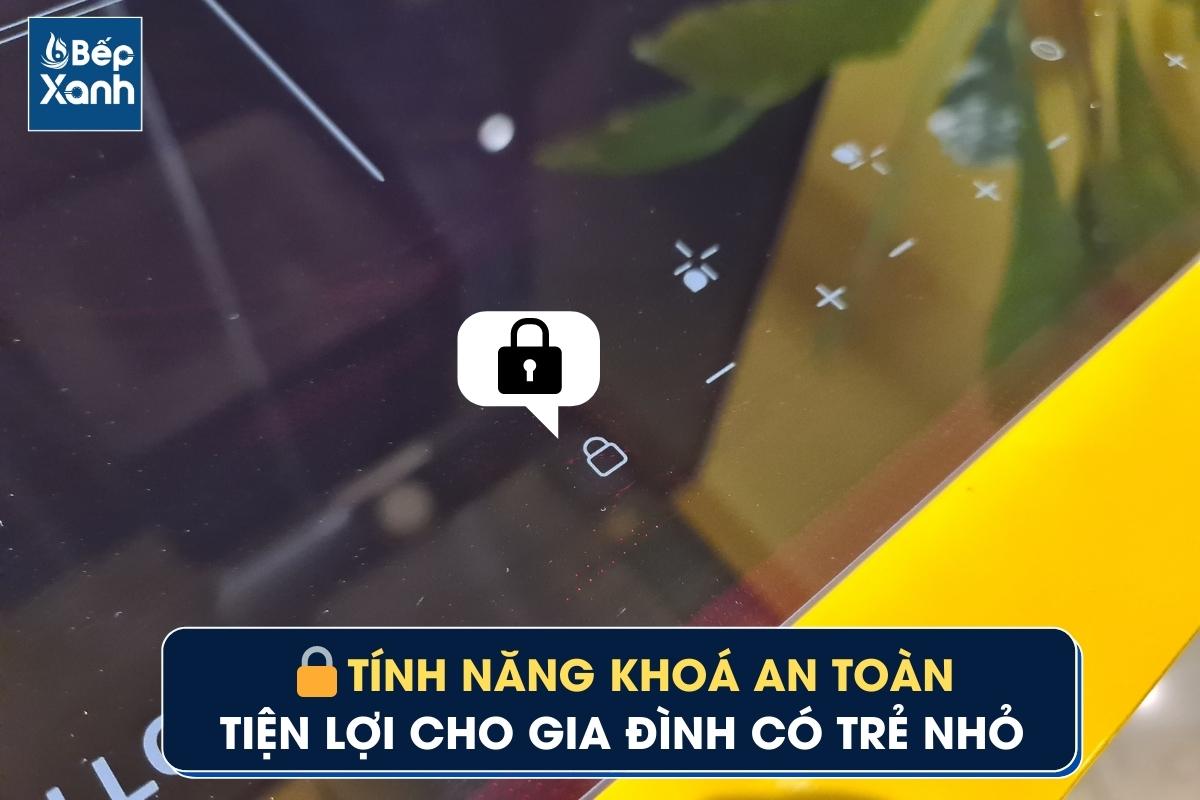 Chức năng khoá an toàn trên bếp từ Malloca MH-5903 I