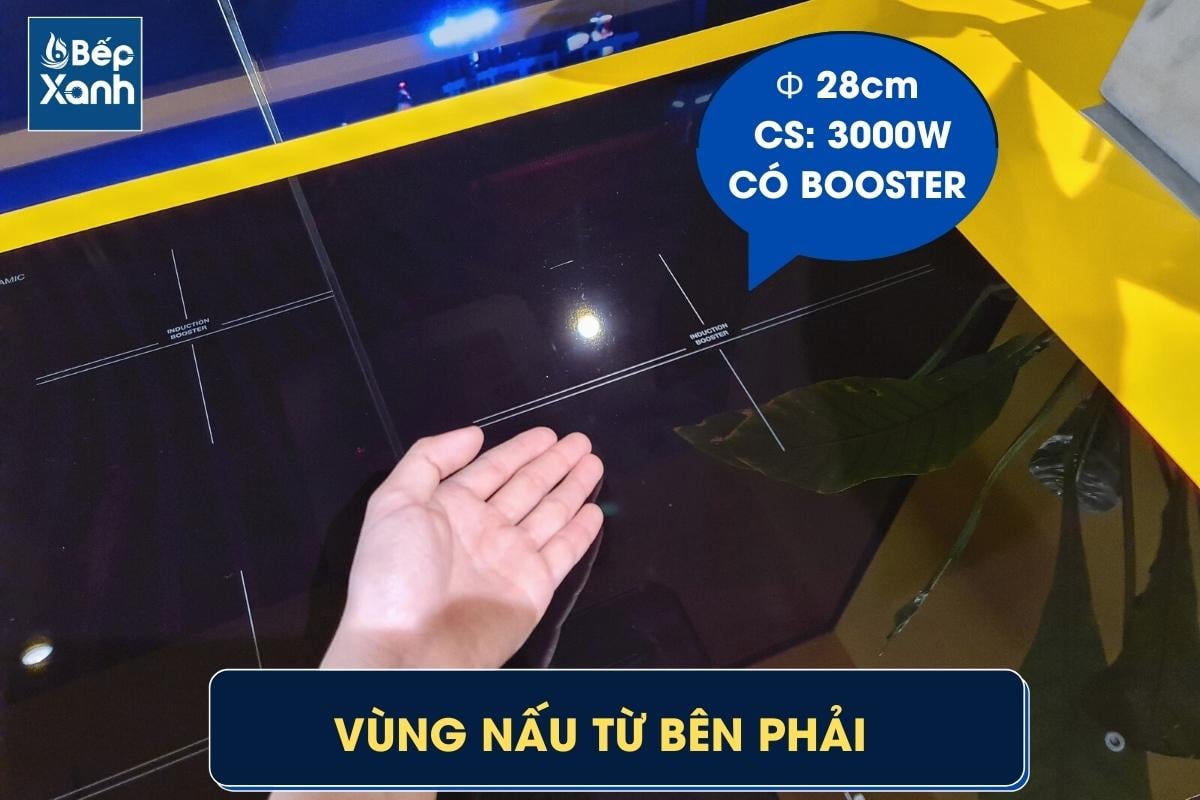Vùng từ bên phải công suất 3000W