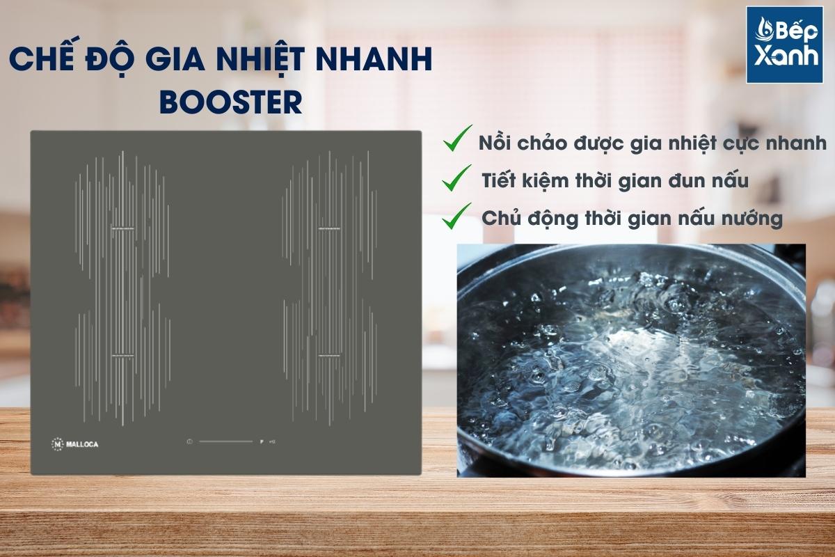 Chế độ gia nhiệt nhanh giúp thức ăn nhanh chín hơn
