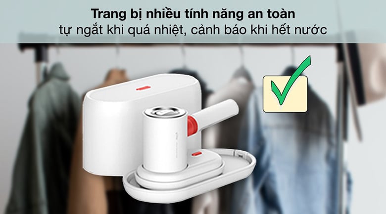 Bàn ủi hơi nước cầm tay diệt khuẩn DEERMA HS218 - Tính năng an toàn Bàn ủi hơi nước cầm tay diệt khuẩn DEERMA HS218 - Tính năng an toàn