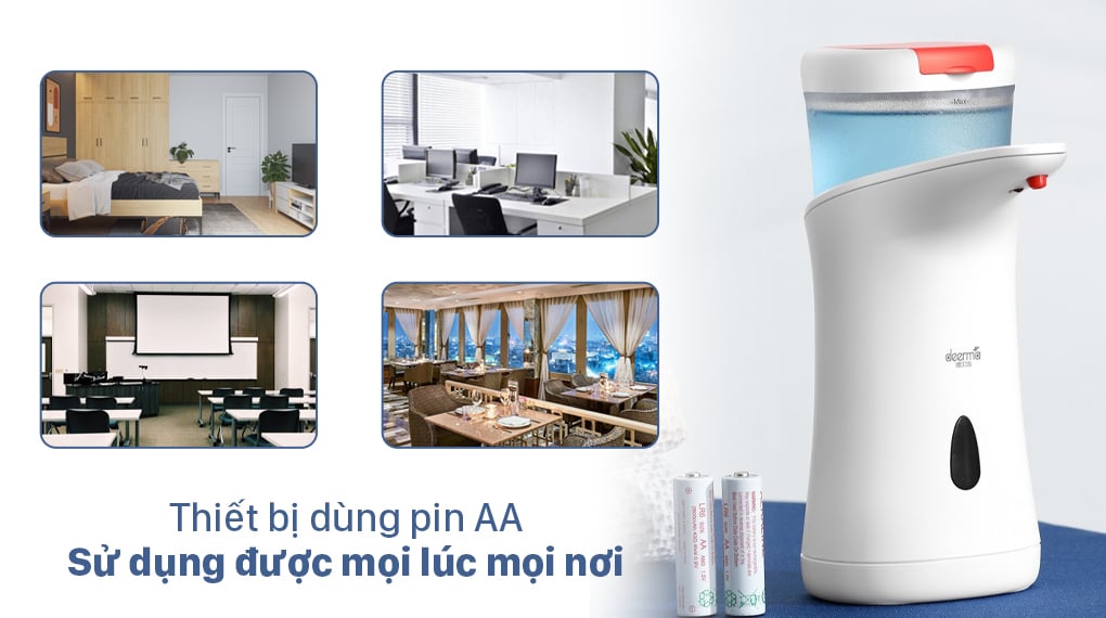 Máy rửa tay tự động thông minh DEERMA XS100 - Pin AA Máy rửa tay tự động thông minh DEERMA XS100 - Pin AA