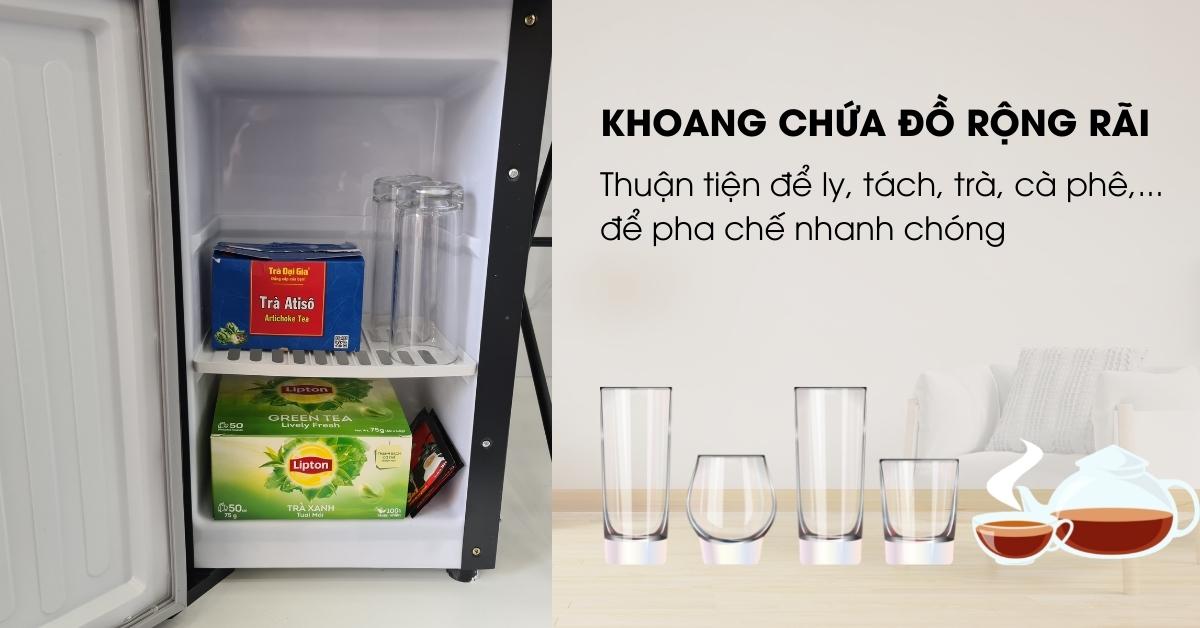 Khoang chứa đồ của cây nước nóng lạnh úp bình EHC-01UB
