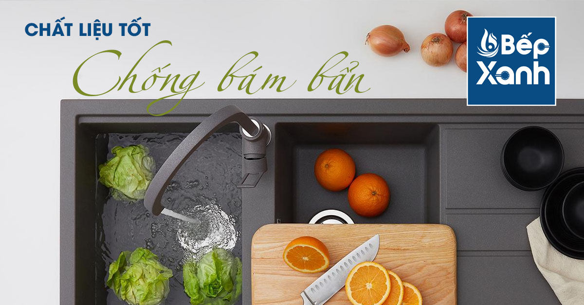 Chậu đá Malloca chống bám dính bẩn cứng đầu cực tốt