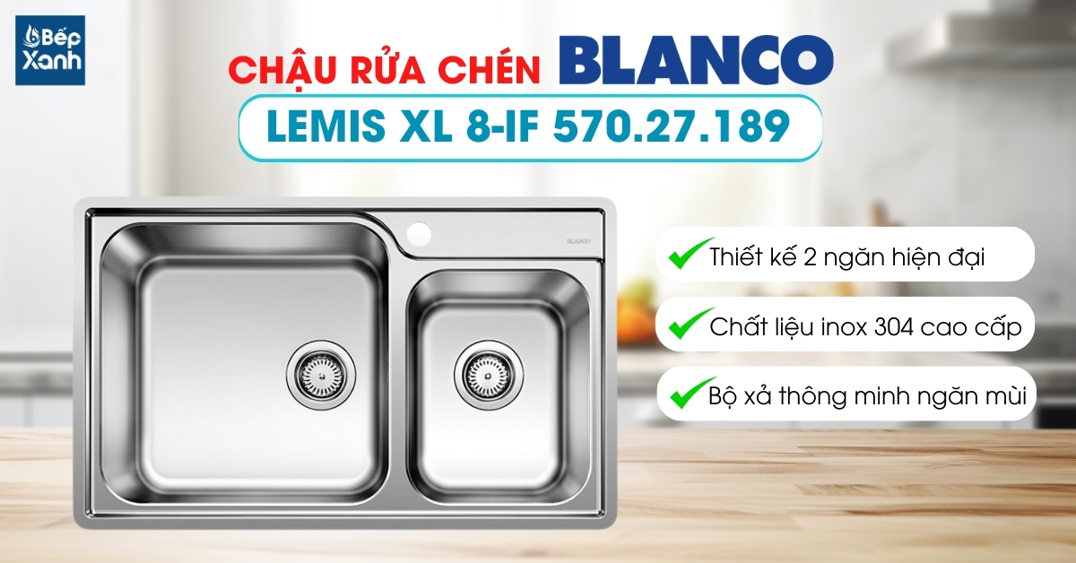 Chậu rửa chén Blanco LEMIS XL 8-IF 570.27.189 Chậu rửa chén Blanco LEMIS XL 8-IF 570.27.189