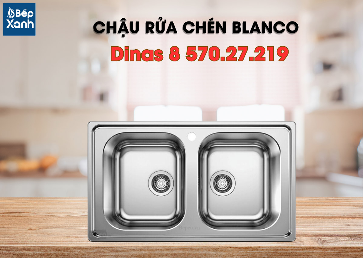Chậu rửa chén Blanco Inox Dinas 8 570.27.219