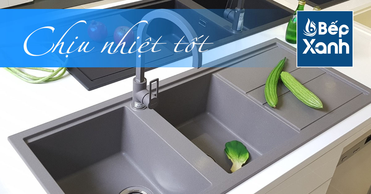 Chậu đá Malloca chịu sốc nhiệt độ cao bền bỉ ổn định