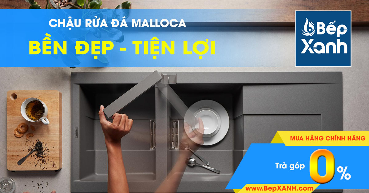 Chậu đá Malloca nhập khẩu nguyên chiếc từ Italia chính ngạch