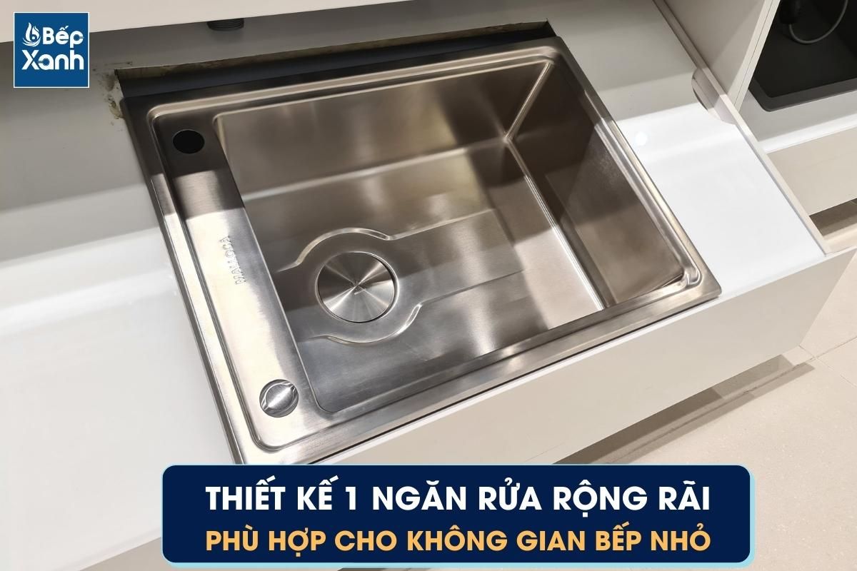 Chậu MS 5066W thiết kế 1 ngăn
