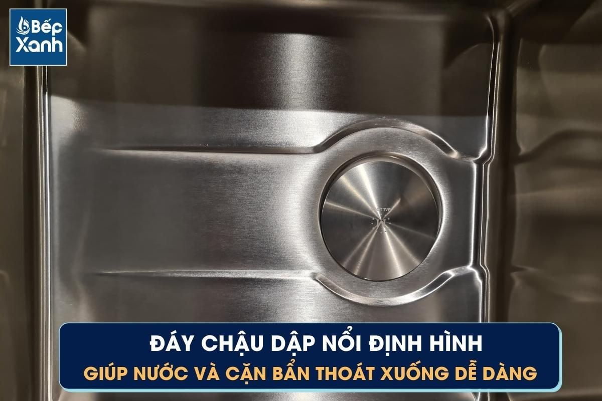Thiết k�� dập nổi chống đọng nước dưới đáy chậu