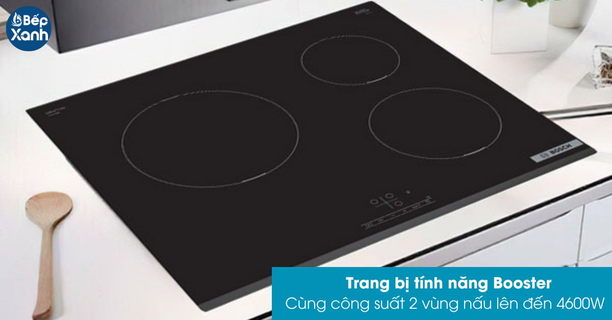 Bếp từ Bosch HMH.PUC631BB5E trang bị tính năng booster