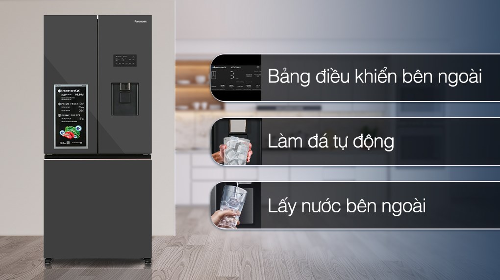 Tủ lạnh Panasonic Inverter 495 lít NR-CW530XMMV - Tiện ích Tủ lạnh Panasonic Inverter 495 lít NR-CW530XMMV - Tiện ích