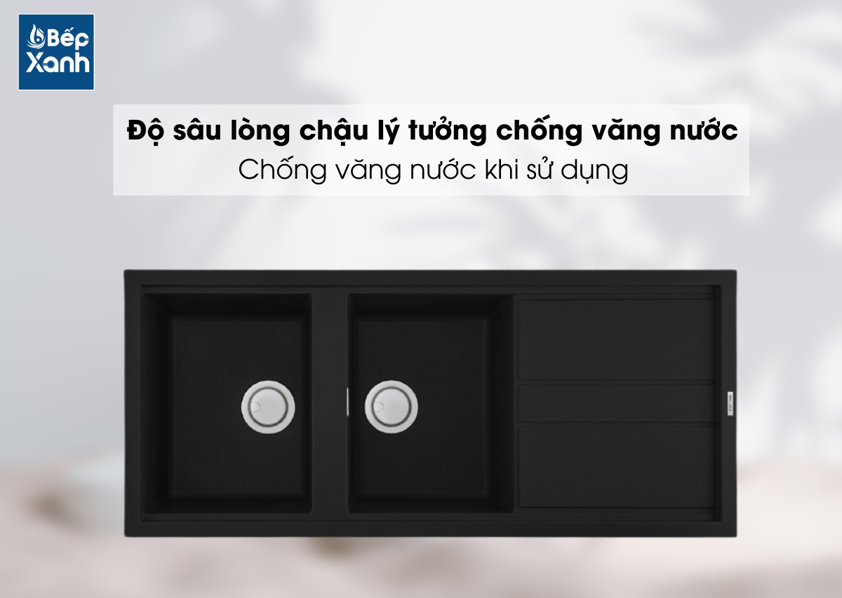 Độ sâu lòng chậu lý tưởng chống văng nước Độ sâu lòng chậu lý tưởng chống văng nước