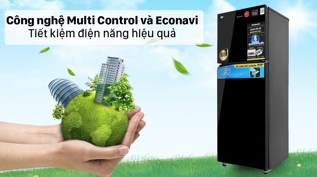 Tủ lạnh Panasonic Inverter 366 lít NR-TL381VGMV - Công nghệ Multi Control và Econavi Tủ lạnh Panasonic Inverter 366 lít NR-TL381VGMV - Công nghệ Multi Control và Econavi