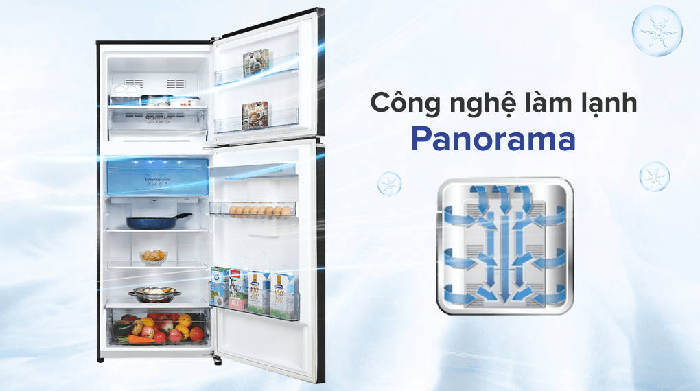 Tủ lạnh Panasonic Inverter 405 lít NR-TX461GPKV - Công nghệ làm lạnh Panorama Tủ lạnh Panasonic Inverter 405 lít NR-TX461GPKV - Công nghệ làm lạnh Panorama