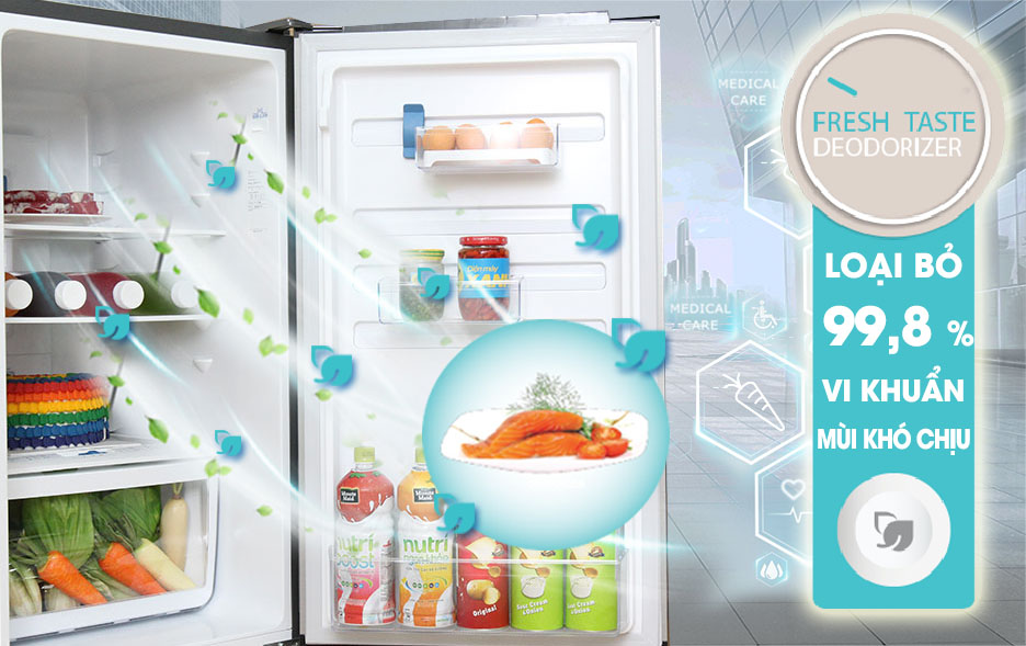 Đánh bay mùi hôi, vi khuẩn nhờ hệ thống khử mùi Fresh Taste Đánh bay mùi hôi, vi khuẩn nhờ hệ thống khử mùi Fresh Taste