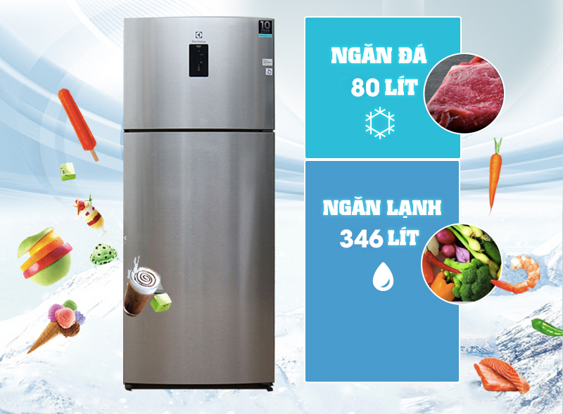 Tủ lạnh Electrolux 460 lít ETB4602AA
