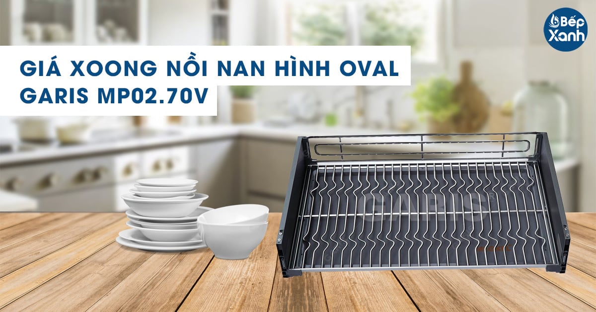 Kệ xoong nồi nan hình Oval Garis MP02. 70V