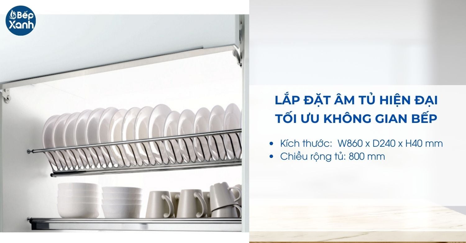 Kệ chén Faster FS RS900S thiết kế lắp âm tủ