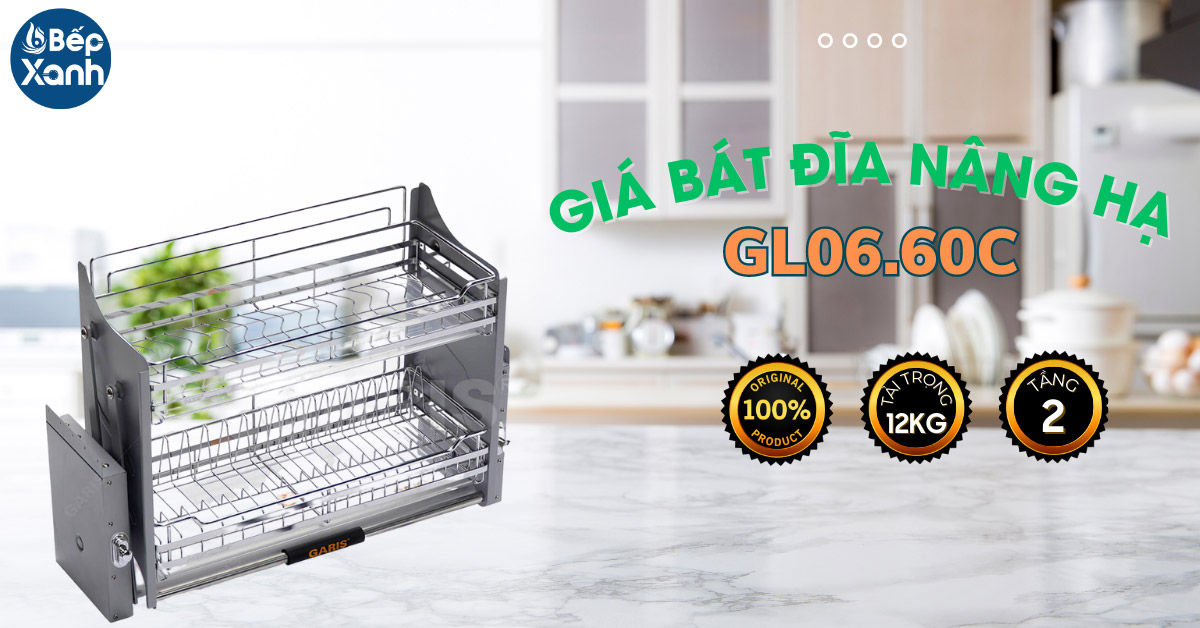 Giá bát đĩa nâng hạ Garis GL06.60C